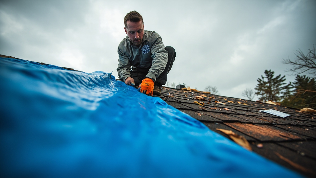 How Professional Emergency Tarping Protects Your Cleveland Property