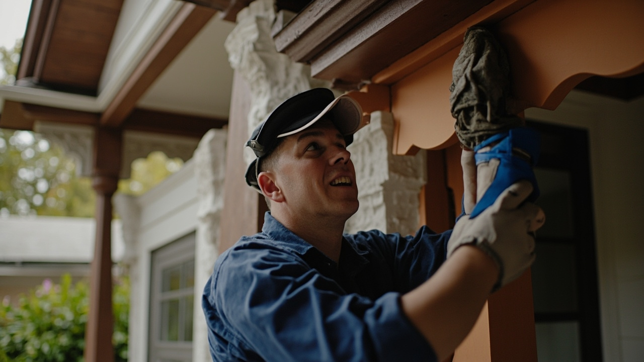 How to protect the intricate wrap around porch roo